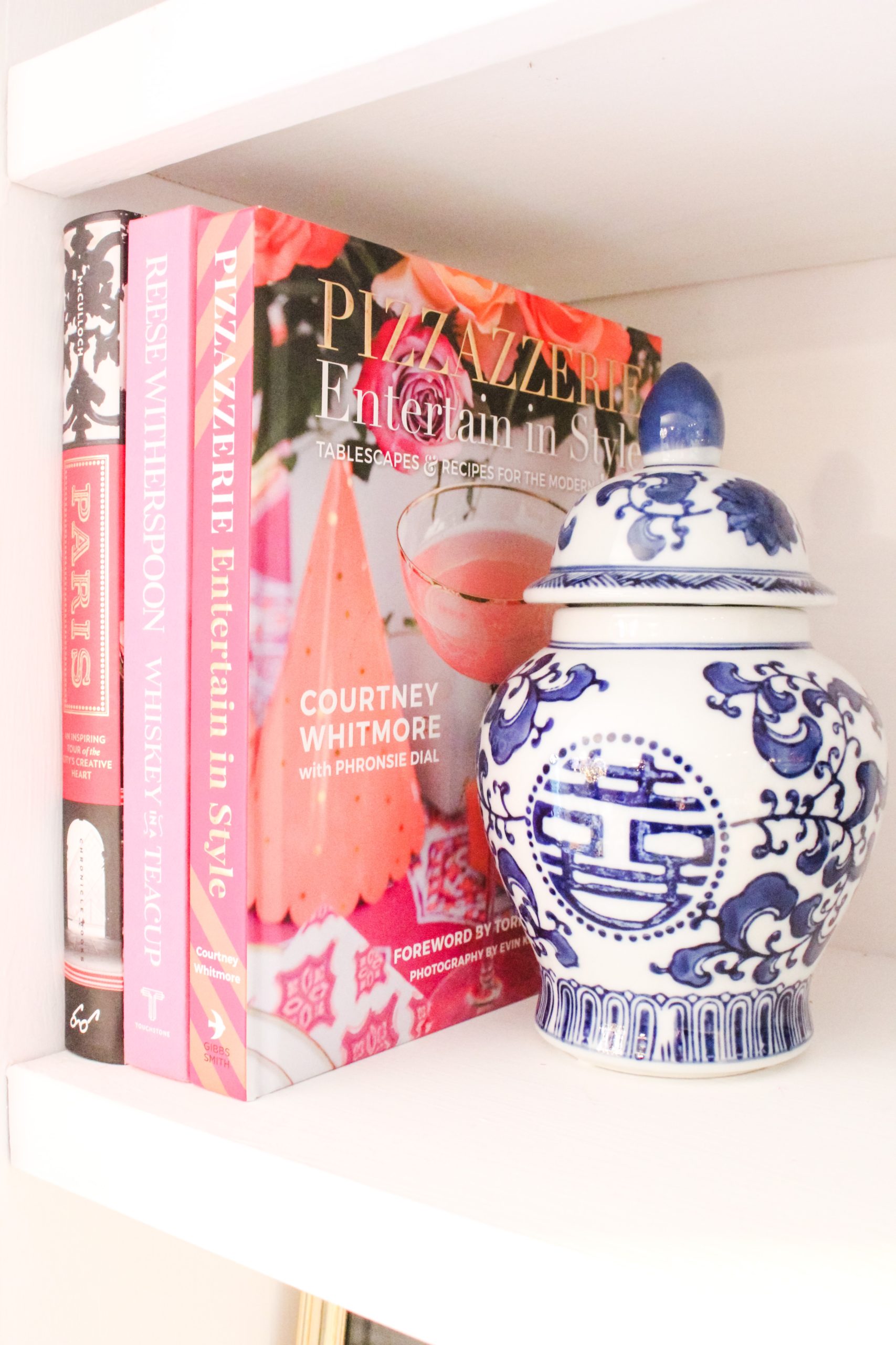 dior and chanel books decor set pink
